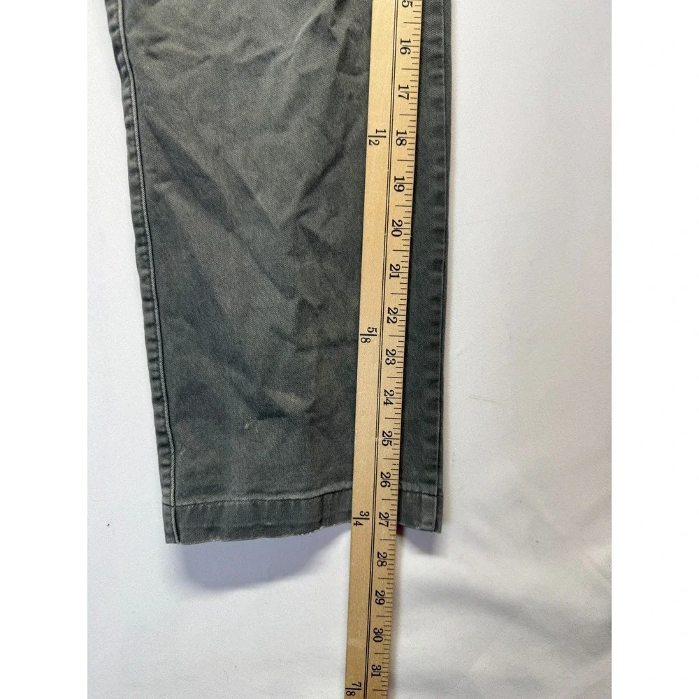 Gap Essential Khaki Slim Fit Chino Pants Mens 32x27 Gray Cotton Straight Leg